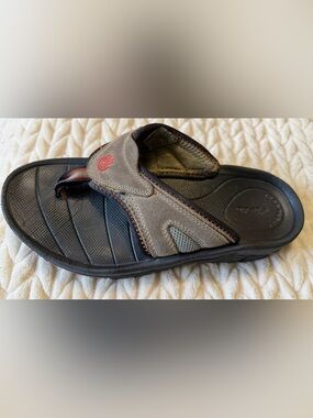 Teva Leather Thong Sandals Women’s Brown Slide Comfort Shock Pad Casual